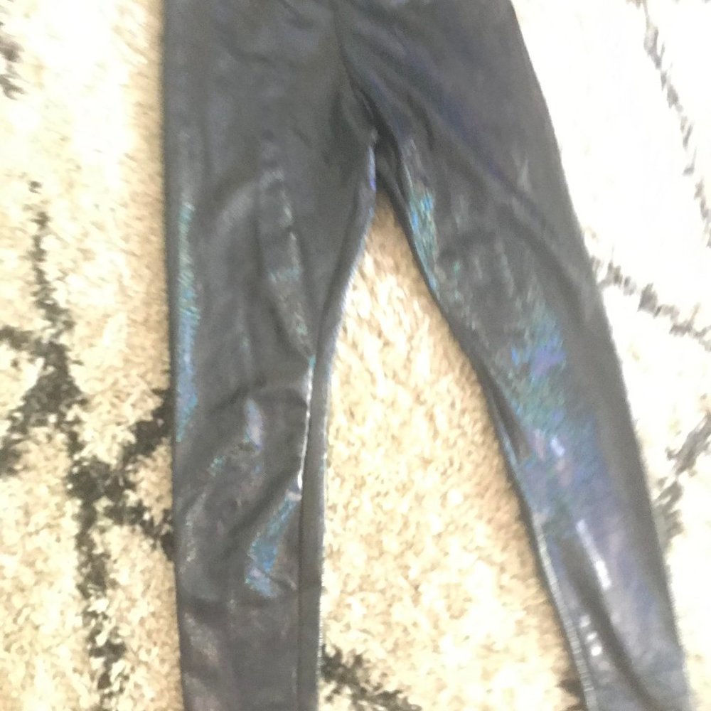 Sparkly Black Holographic Funstigator Party Spandex